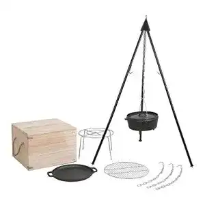 Schwenkgrill mayer barbecue brenna set dutch oven set