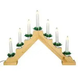 Schwibbogen nipach gmbh aus holz 7 led lichterbogen