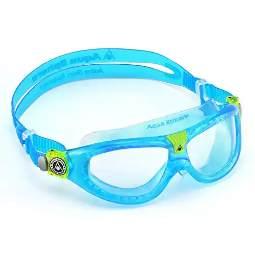 Schwimmbrille Aqua Sphere Seal Kid 2 in Blau mit klarem Glas