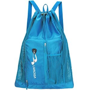 Swimming backpack LIVACASA swimming bag with mesh