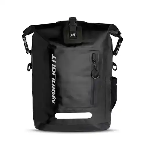 Nordlight Waterdichte Rugzak Roll Top 25L Hybrid - Zwart | Dry Bag Met Laptopvak Voor Avontuur & Dagelijks Gebruik