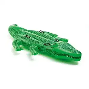 Schwimmtiere intex giant gator ride on aufblasbares reittier