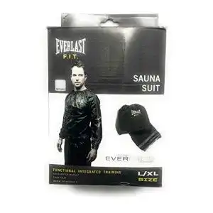 Schwitzanzug everlast herren sauna suit sport zubehoer schwarz