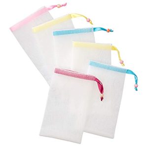 Sacs à savon GWHOLE 6 x sacs à savon en nylon pour résidus de savon