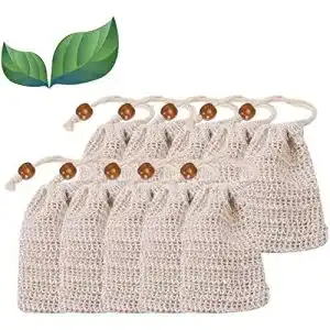 Seifensaeckchen latern 10x sisal seifenbeute natur seifentasche