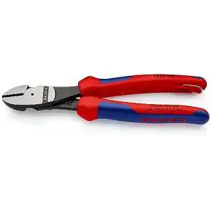 Seitenschneider knipex kraft schwarz atramentiert 1