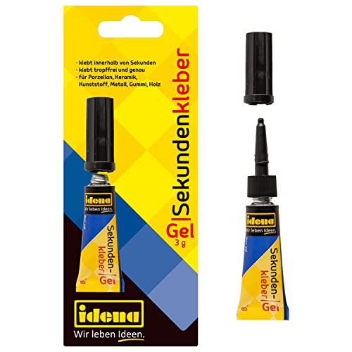 Sekundenkleber Idena 634138 Gel, 3 Gramm in der Tube