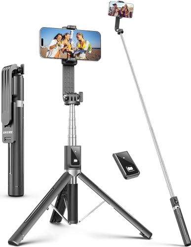 Selfie-Stick ANXRE 125cm Selfie Stick mit Fernauslöser