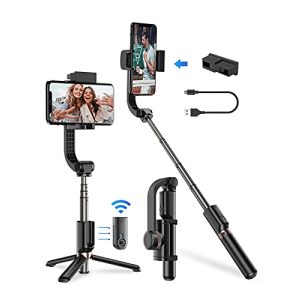 Selfie Çubuğu APEXEL Cep Telefonu Gimbal Tripodlu Bluetooth Selfie Çubuğu