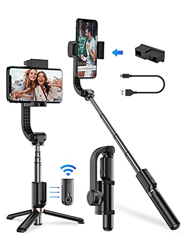 Selfie-Stick APEXEL Handy Gimbal Bluetooth Selfie Stick mit Stativ