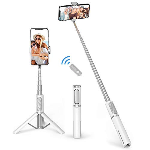 Selfie-Stick ATUMTEK Bluetooth Selfiestick Stativ, Mini Erweiterbar