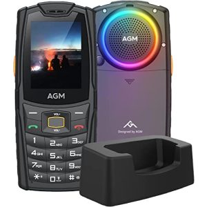 Seniorský mobilní telefon AGM robustní, outdoorový mobilní telefon, M6 s nabíjecí stanicí
