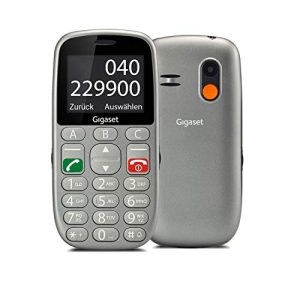 Téléphone portable senior Gigaset GL390 GSM avec bouton d'appel d'urgence SOS