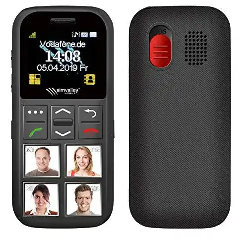 Seniorenhandy Simvalley Mobile mit Garantruf und GPS-Ortung