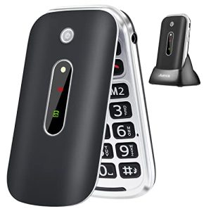 Téléphone portable senior TOKVIA téléphone portable pliable avec grosses touches