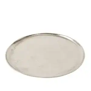 Servierplatte boltze deko tablett aluminium vernickelt silber