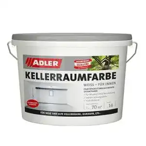 Silikatfarbe adler kellerraumfarbe weiss geruchsneutral 14kg