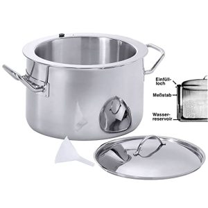 Simmering pot Contacto stainless steel 6 l, high-gloss with lid