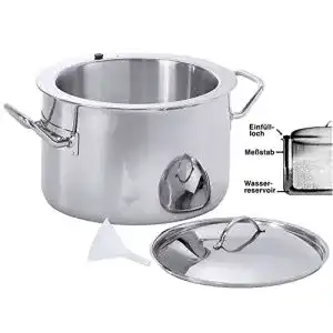 Simmertopf contacto edelstahl 6 l hochglaenzend mit deckel
