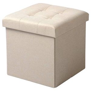 Stool with storage space WOLTU ® seat cube bench foldable
