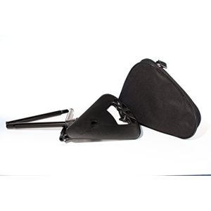 Bastón de asiento plegable Activera con bolsa a juego, color negro