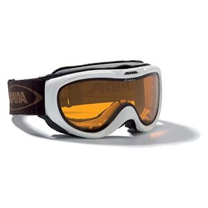 Óculos de esqui para usuários de óculos ALPINA óculos de esqui FreeSpirit, branco dlh