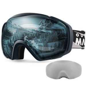 Slidinėjimo akiniai akinius nešiojantiems OutdoorMaster unisex aukščiausios kokybės slidinėjimo akiniai