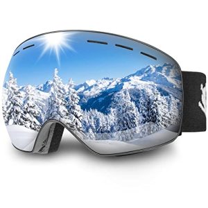 Óculos de esqui para usuários de óculos Óculos de esqui Trusiel, óculos de esqui femininos