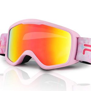 Lunettes de ski enfants Lunettes de ski JTENG pour enfants, lunettes de snowboard