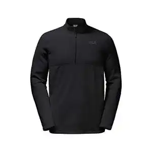 Skipullover jack wolfskin herren gecko fleecepullover schwarz s