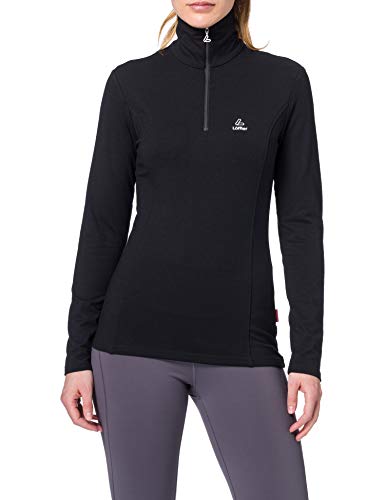 Skipullover LÖFFLER Damen Pulli Transtex Zip-Rolli Basic