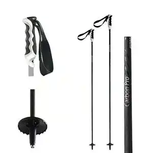 Skistoecke komperdell alpin skistock carbon black