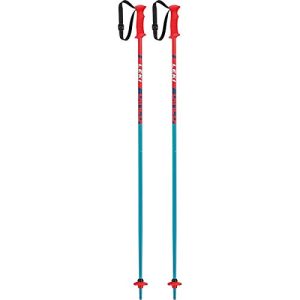LEKI Goods bastones de esquí, petróleo-rojo neón, 100cm