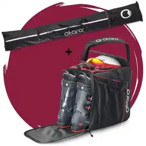 Skitasche otaro skischuhtasche classic set bordeauxrot 44 l