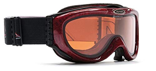Snowboardbrille ALPINA Skibrille Freespirit, rot logo, A7008-058 - snowboardbrille alpina skibrille freespirit rot logo a7008 058
