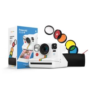 Cámara instantánea Polaroid Now+ i-Type, blanca, sin películas