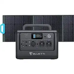Solargenerator bluetti eb70 mit pv200 solarpanel