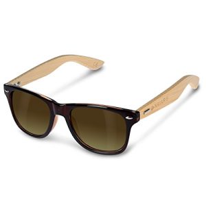 Sonnenbrillen Navaris Holz Sonnenbrille UV400 Unisex