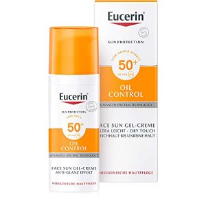 Crema solare viso 50 Eucerin Oil Control Crema gel solare viso