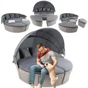 Sonneninsel di volio polyrattan milano garteninsel 1