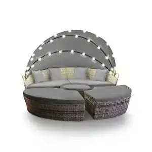 Sonneninsel swing harmonie poly rattan lounge mit led 1