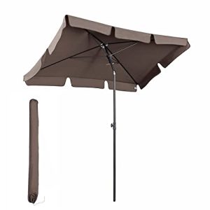 Rektangulärt parasoll Sekey ® 200 × 125 cm balkong