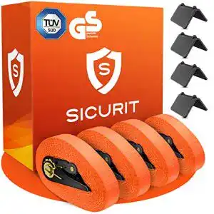 Spanngurt sicurit mit ratsche 4 stueck 6m 1000kg tuev g s