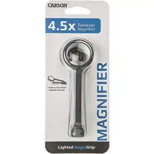 Splitterpinzette carson lighted magnigrip 45x lupe