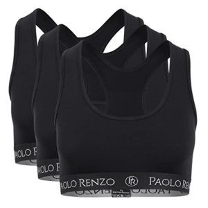 Αθλητικό σουτιέν Paolo Renzo γυναικείο μπουστάκι Sport LINE 3 τεμαχίων