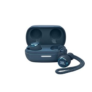 Fones de ouvido esportivos JBL Reflect Flow Pro em azul, sem fio, intra-auriculares