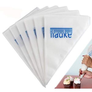 Conjunto de saco de confeitar Ilauke com bicos descartáveis, plástico reforçado