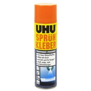 Spraylim UHU Permanent och transparent, starkt och snabbt