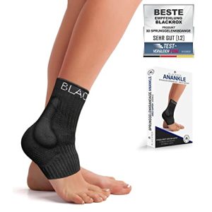 Ankle bandage BLACKROX ANANKLE with silicone support