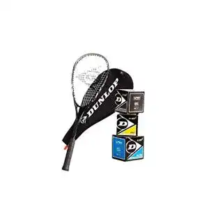 Squashschlaeger  dunlop squashset biotec lite ti silver deluxe